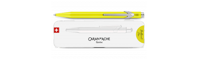 Penna a sfera Caran d'Ache 849 POPLINE giallo fluorescente con custodia