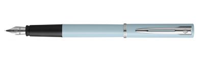Waterman Allure penna stilografica Fine | Corpo laccato Baby Blue opaco con finiture cromate 