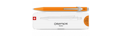 Penna a sfera Caran d'Ache 849 POPLINE arancione fluorescente con supporto