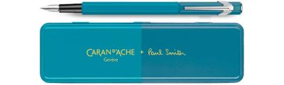 Caran d'Ache 849 PAUL SMITH Blu ciano/Blu acciaio Stilografica Fine