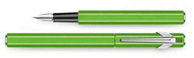 Penna stilografica Caran d'Ache 849 Metallo Verde Fluo