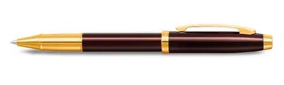 Penna roller Sheaffer 100 Coffee Brown PVD Gold 
