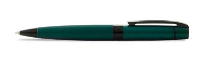 Penna a sfera Sheaffer 300 Verde opaco laccato nero lucido 