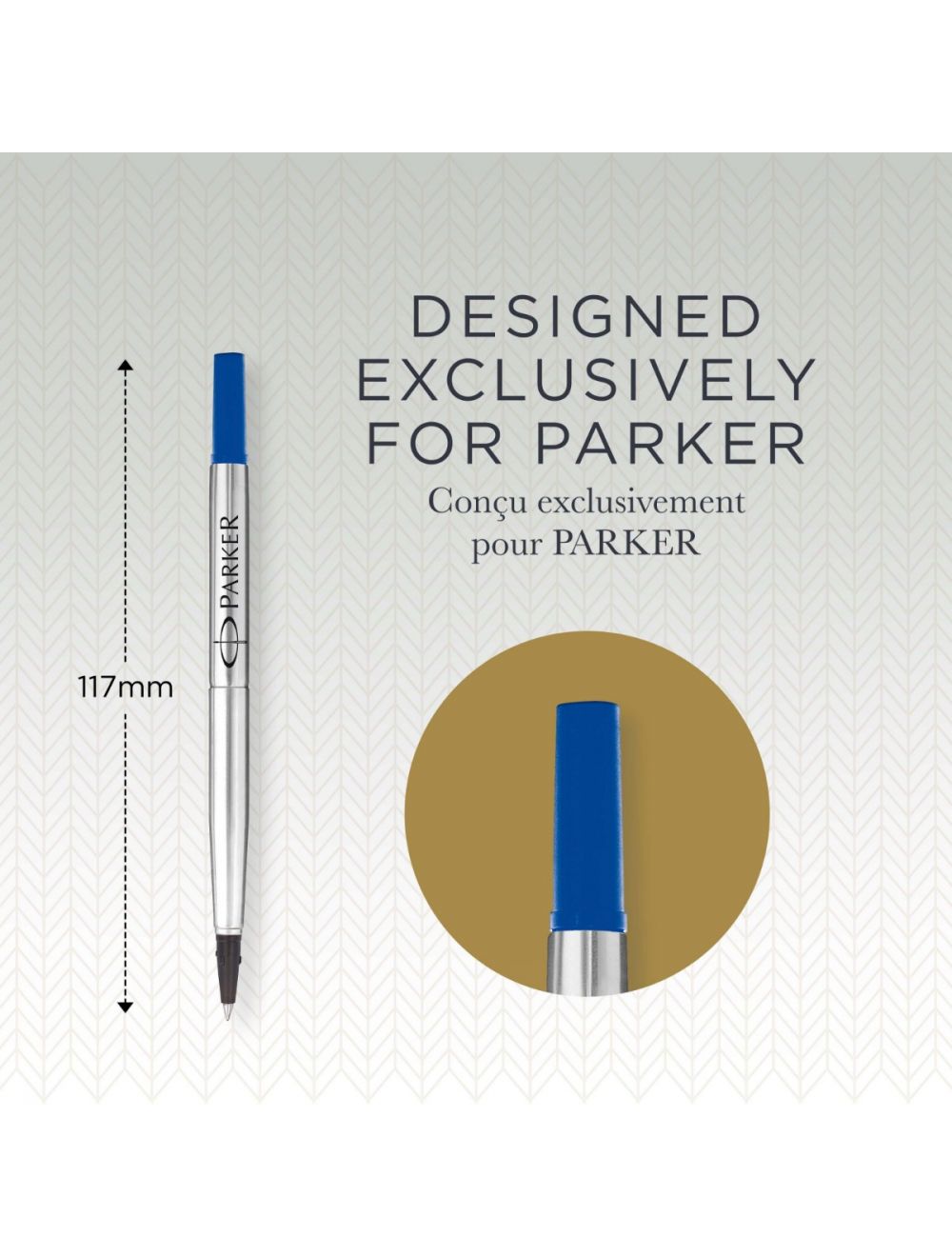 Parker ricarica per penna roller | punta fine | blu